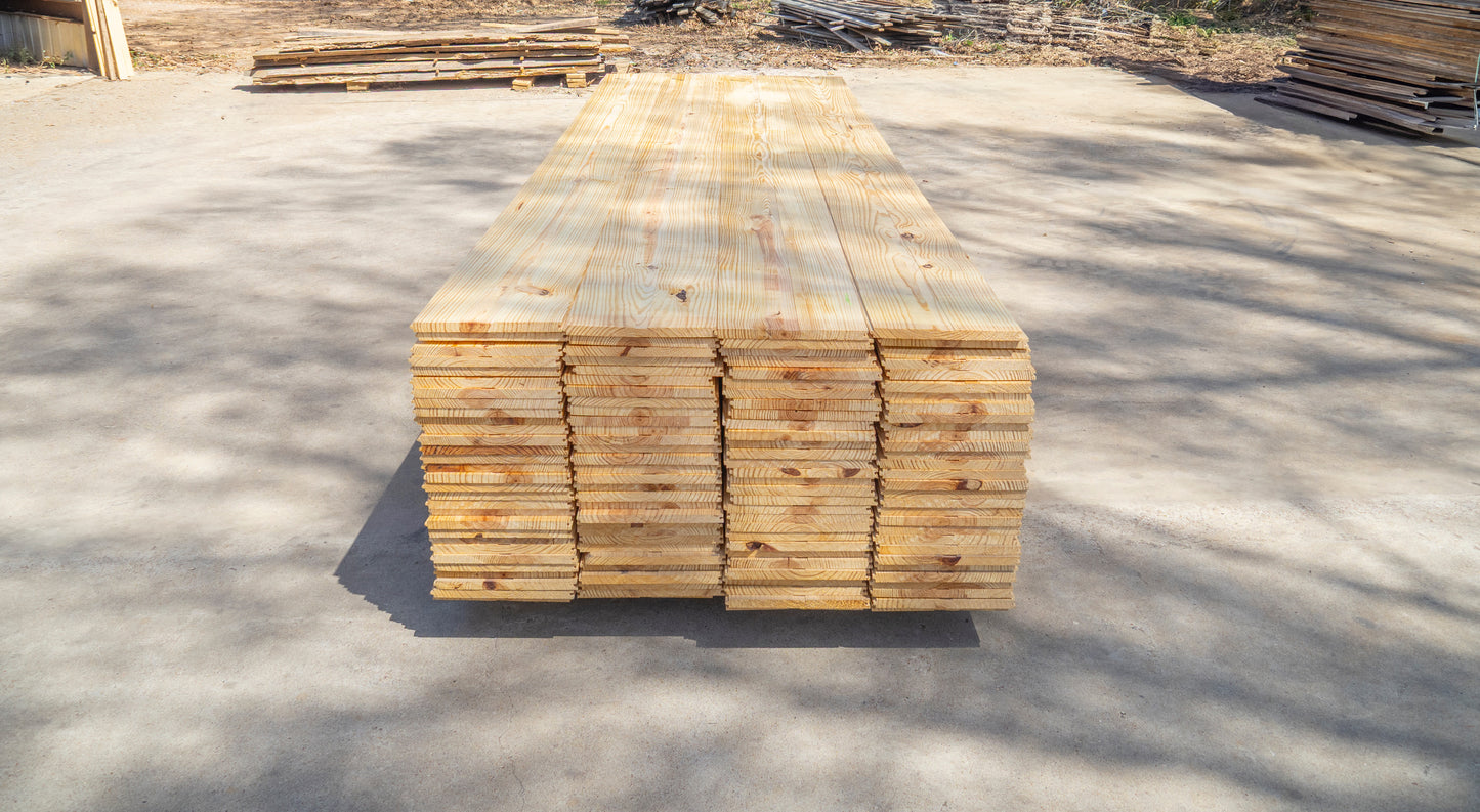 Wide Plank T&G Flooring 1x12x12' Knotty #2 Grade Pine