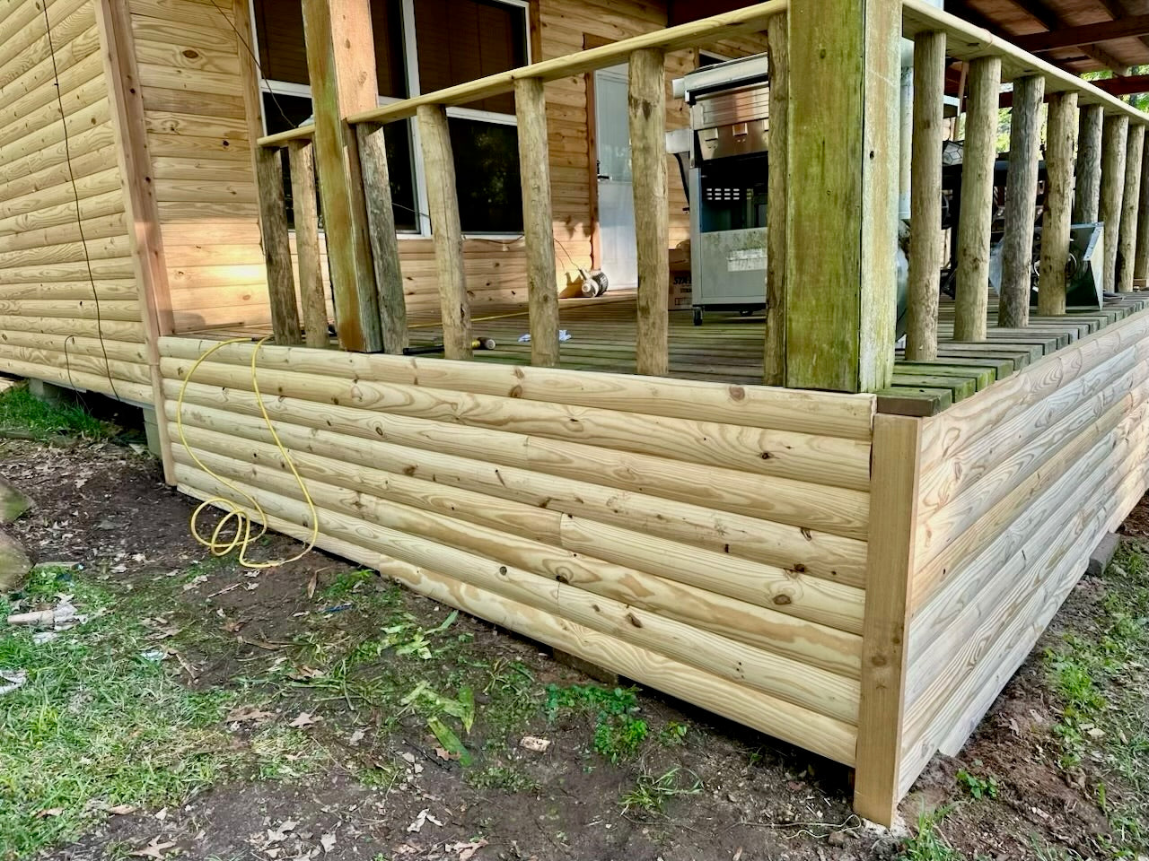 2x6x10' Pine Log Cabin Siding