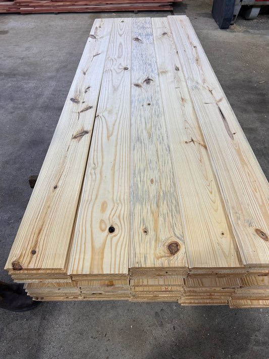 V-Groove 1x8x10' Knotty #2 Grade Pine