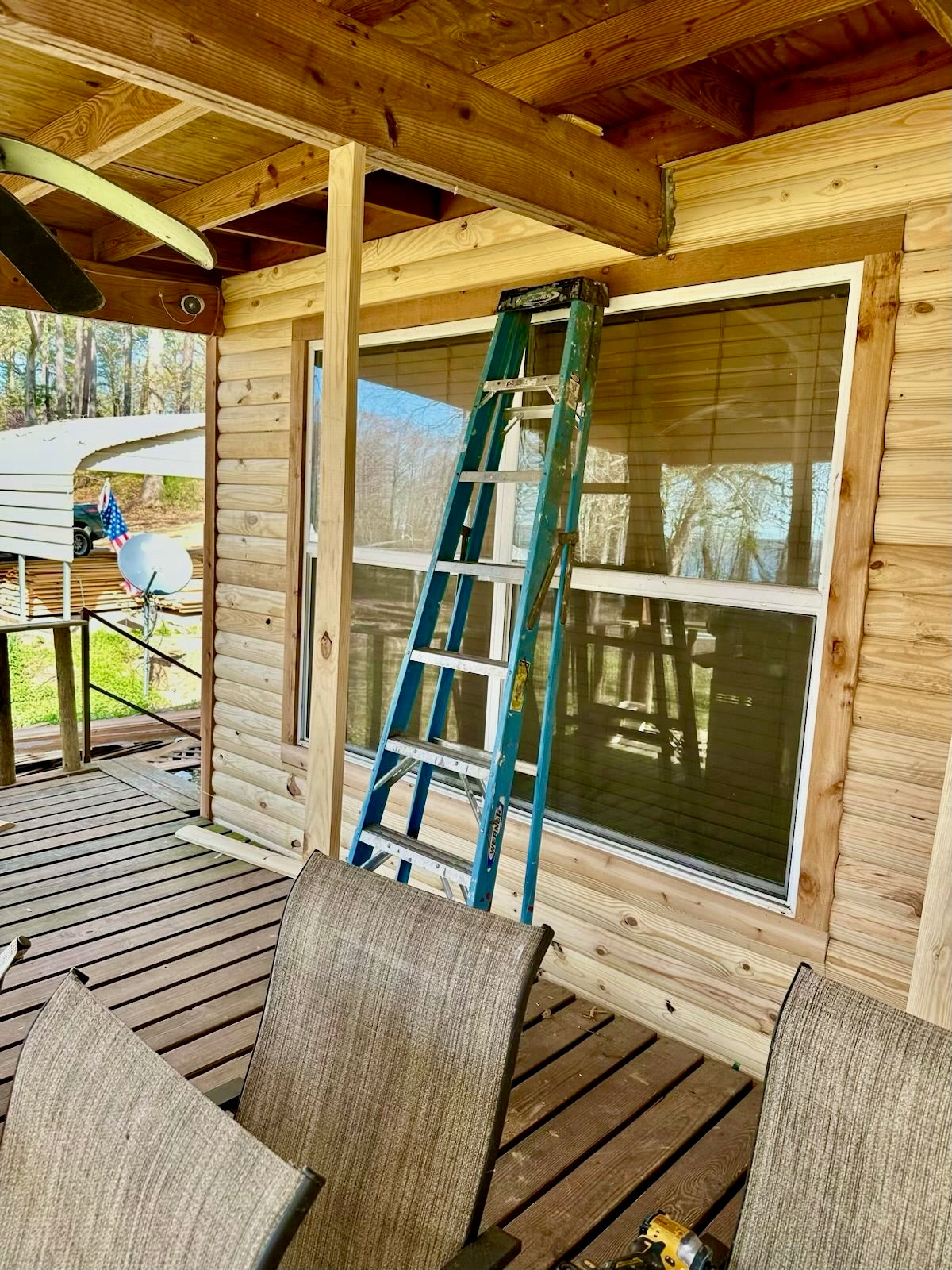 2x6x10' Pine Log Cabin Siding