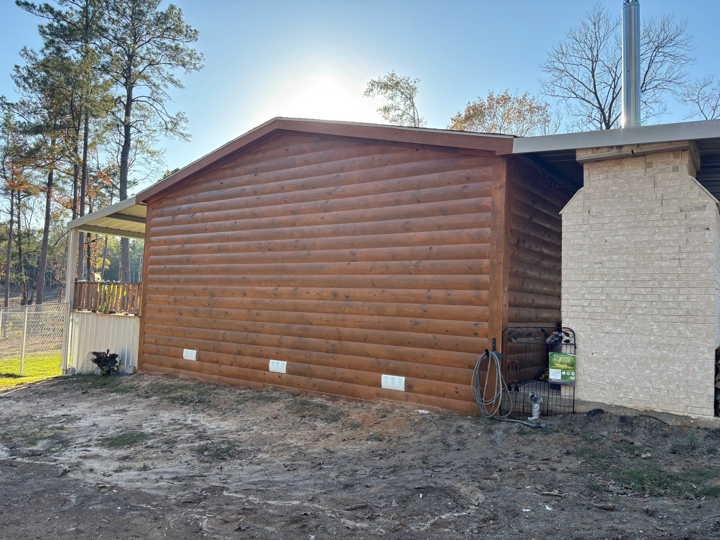 Log Cabin Siding 2x10"x16' Knotty #2 Grade Pine