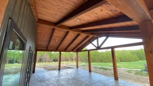 1/2" x 5"x 8' Eastern Red Cedar V-Groove / Flat T&G Back, Reversible Profile