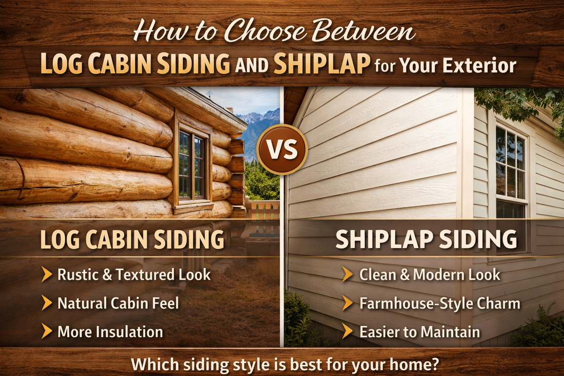 How to Choose Between Log Cabin Siding and Shiplap for Your Exterior