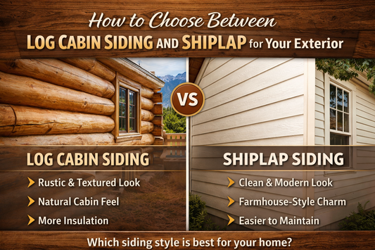 How to Choose Between Log Cabin Siding and Shiplap for Your Exterior