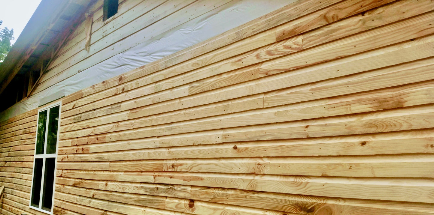 #105 Dutch Lap Siding 1x6x10' Knotty #2 Grade Pine (sold by the board)