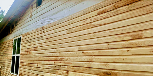 #105 Dutch Lap Siding 1x6x10' Knotty #2 Grade Pine (sold by the board)