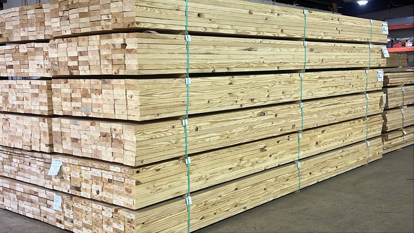 2x6x10' S4S Yellow Pine #2Prime