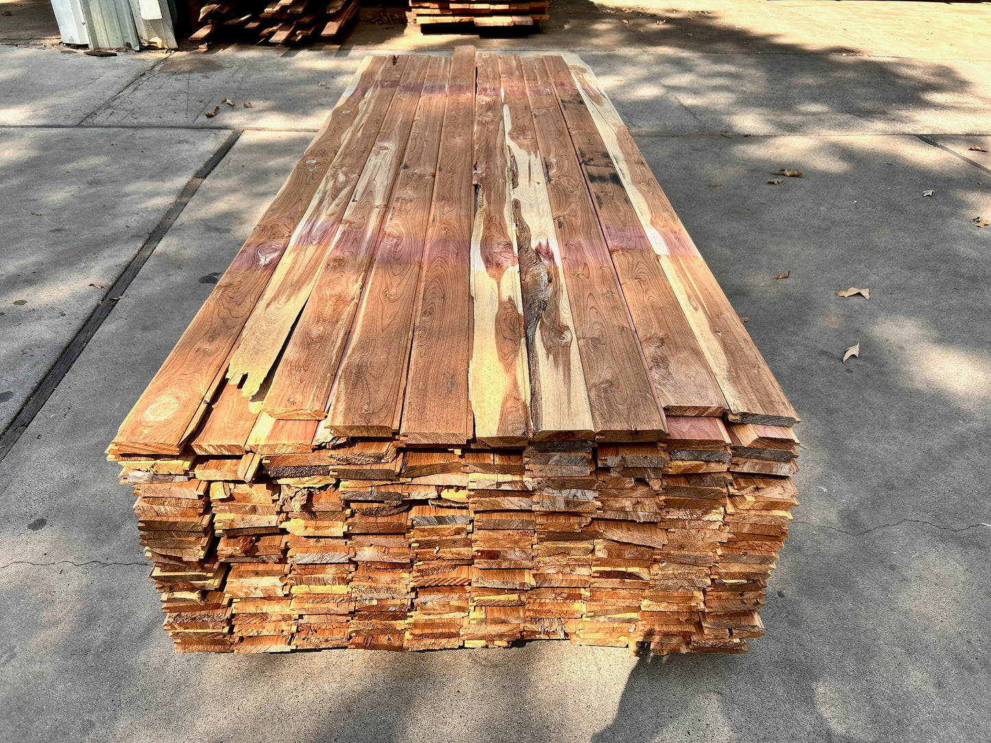 1x4 Rustic Cabin Grade Red Cedar V-Groove Wall Panels