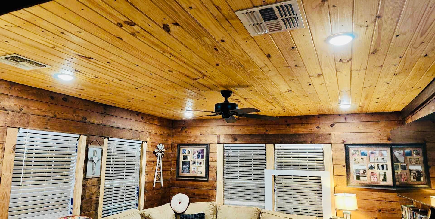 V-Groove 1x6x8' Knotty #2 Grade Pine