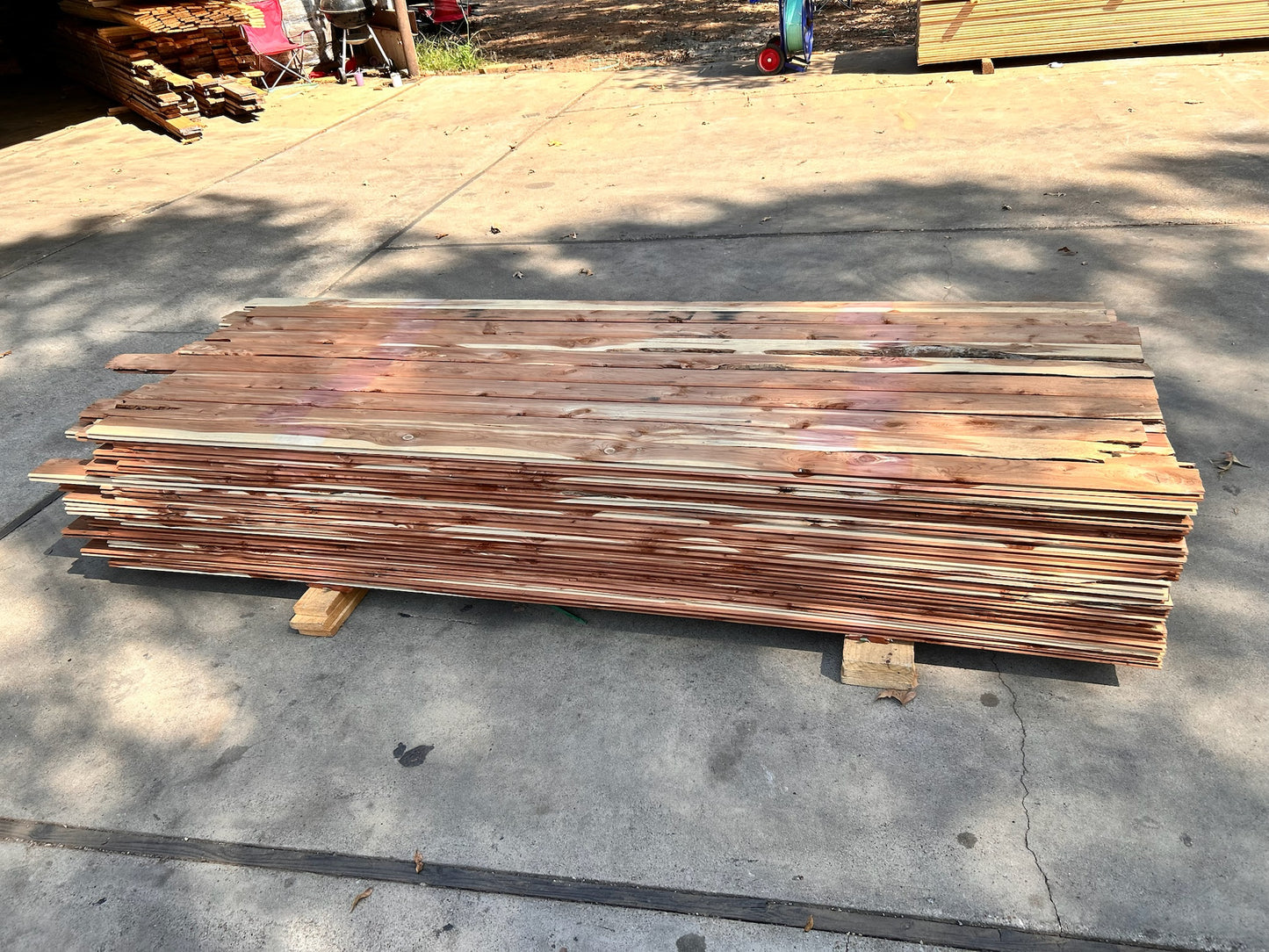 1x4 Rustic Cabin Grade Red Cedar V-Groove Wall Panels