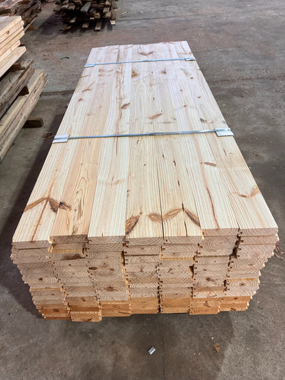 T&G Pine Flooring 2x6x10' Knotty #2 Grade Pine