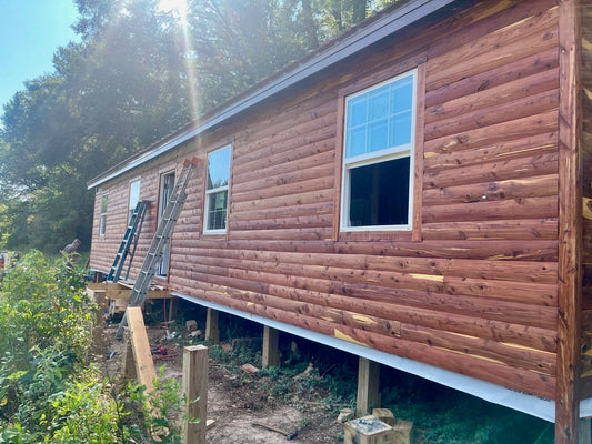 Cedar Log Cabin Siding - 4.17 SQFT per piece