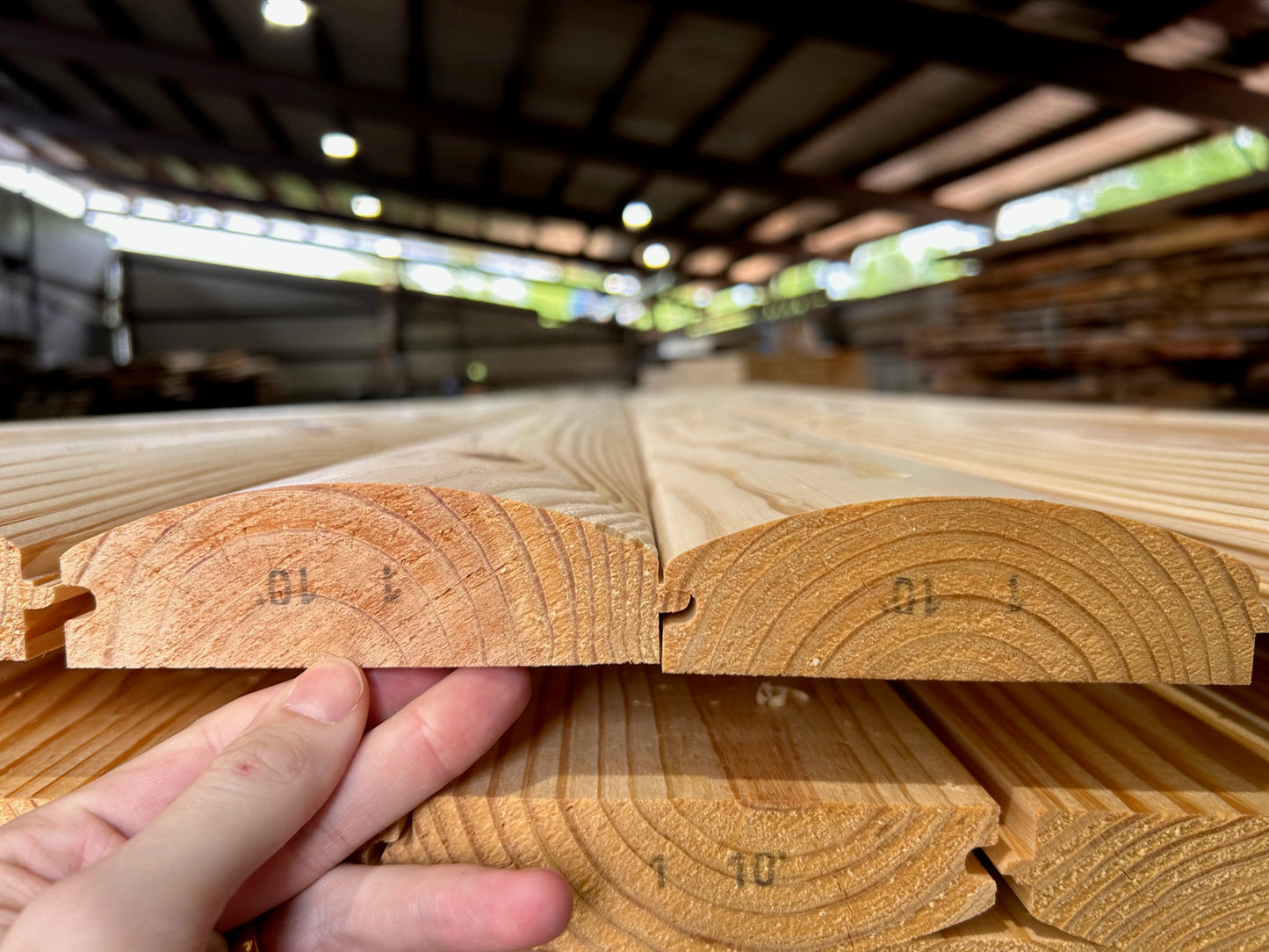 2x6x10' Pine Log Cabin Siding