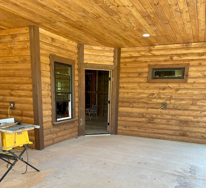 2x6x10' Pine Log Cabin Siding