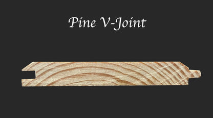 V-Groove 1x6x8' Knotty #2 Grade Pine