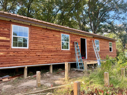 Cedar Log Cabin Siding - 4.17 SQFT per piece