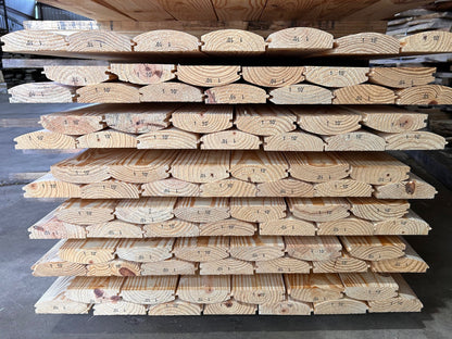 2x6x10' Pine Log Cabin Siding