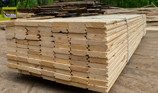T&G Pine Flooring 2x6x10' Knotty #2 Grade Pine