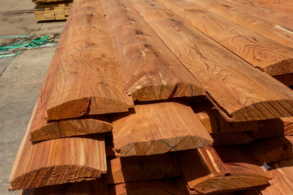 Eastern Red Cedar Log Cabin Siding 2x6x8' ROUGH