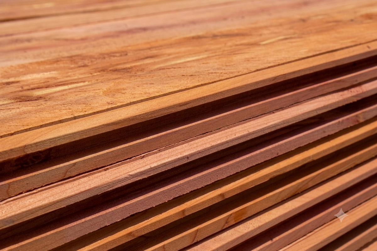 Eastern Red Cedar V-Groove Wall Panels 1x6x8' ROUGH