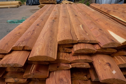 Eastern Red Cedar Log Cabin Siding 2x6x8' ROUGH