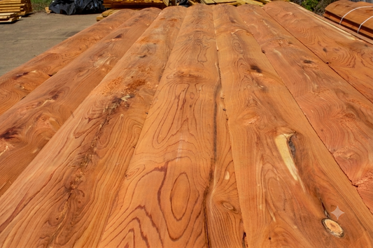 Eastern Red Cedar Log Cabin Siding 2x6x8' ROUGH