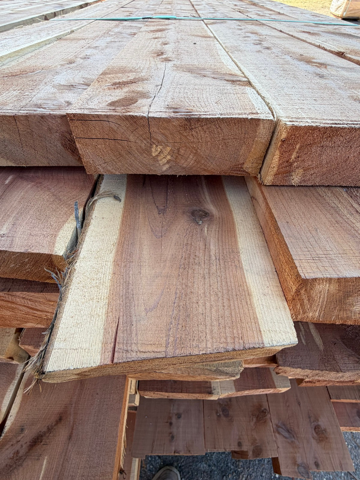 Rough Eastern Red Cedar 2x6x12' Ready to be profiled
