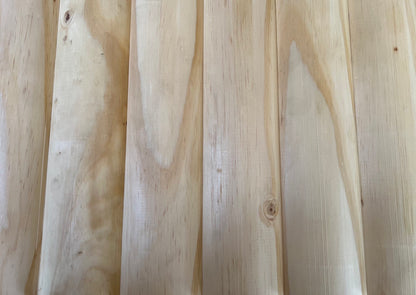 Revestimiento de cabaña de troncos de pino de 2 x 6 x 10 pies