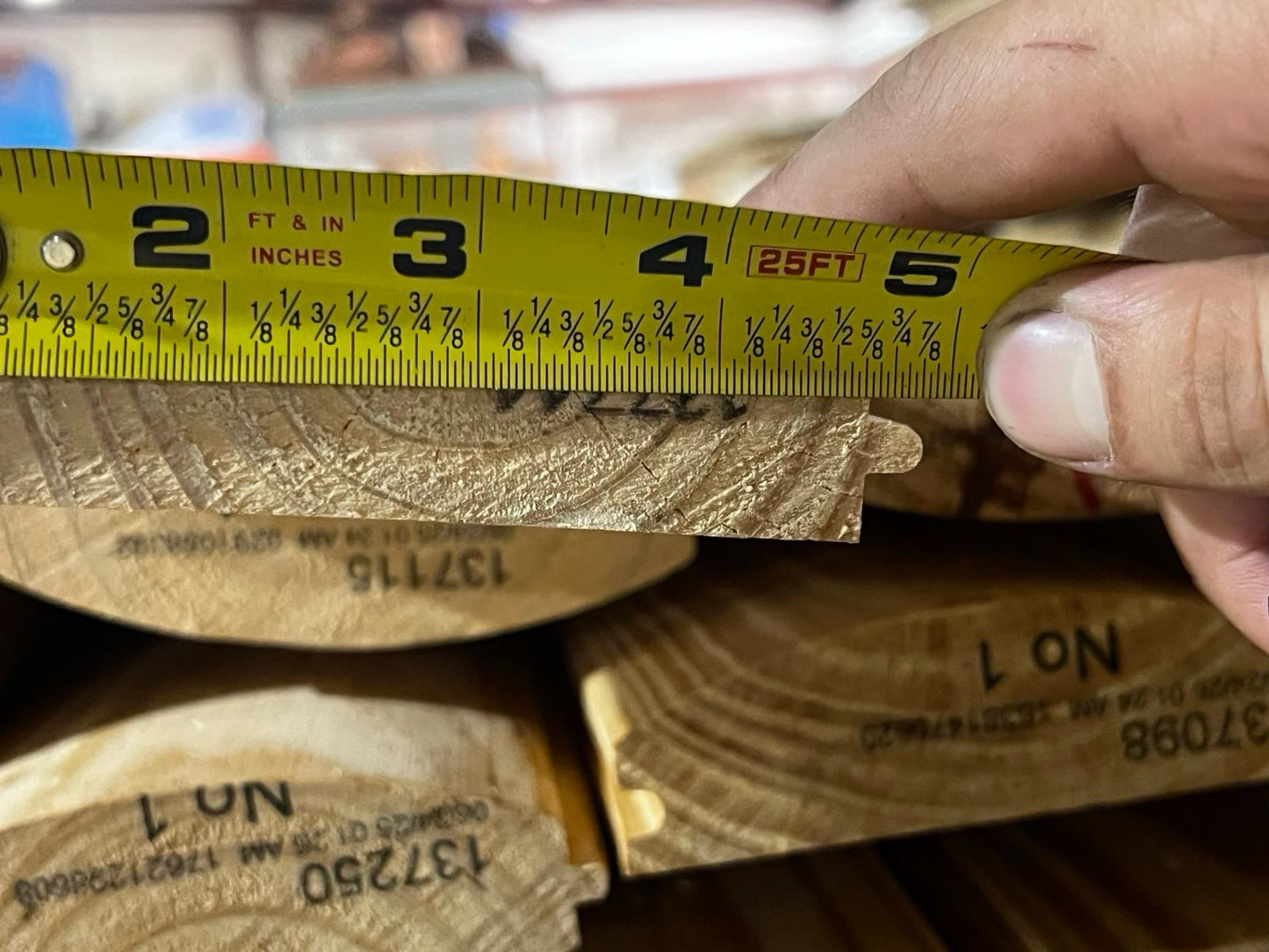 Revestimiento de cabaña de troncos de pino de 2 x 6 x 10 pies