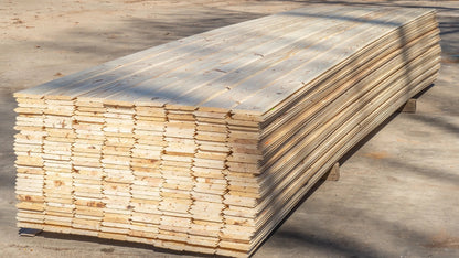 V-Groove 1x6x16' Knotty #2 Grade Pine, sold by the Square Foot