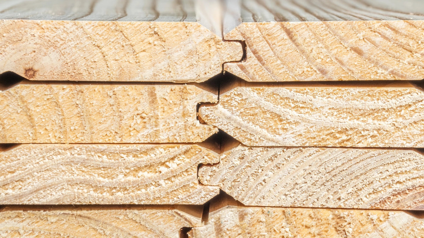 V-Groove 1x6x16' Knotty #2 Grade Pine, sold by the Square Foot