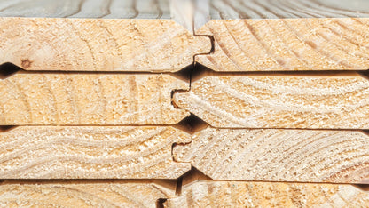 V-Groove 1x6x16' Knotty #2 Grade Pine, sold by the Square Foot